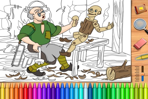 The Adventures of Pinocchio. Coloring book for children screenshot 2