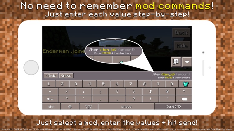 PE Mods - Custom Keyboard for Minecraft Pocket Edition