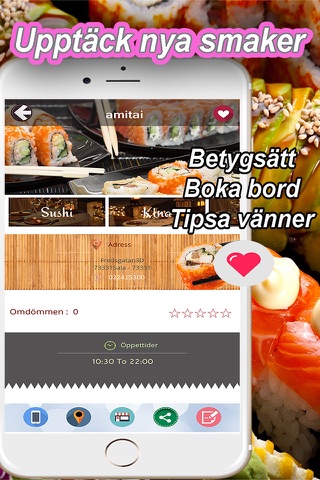 Sushi Hero Sveriges sushi restauranger screenshot 4