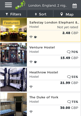 hostelbookers - Hostels and Hotels screenshot 2