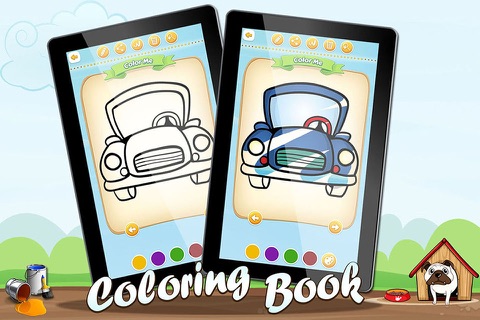 Coloring Sheets Cartoon Cars Free screenshot 2
