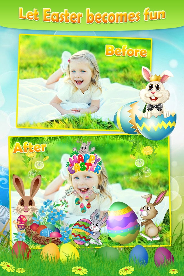 Easter Photo Sticker.s Editor - Bunny, Egg & Warm Greeting for Holiday Picture Card screenshot 4