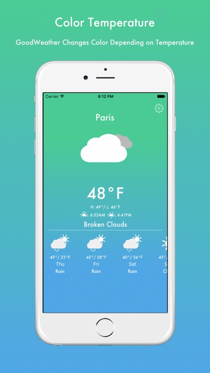 GoodWeather - Temperature Color Weather App