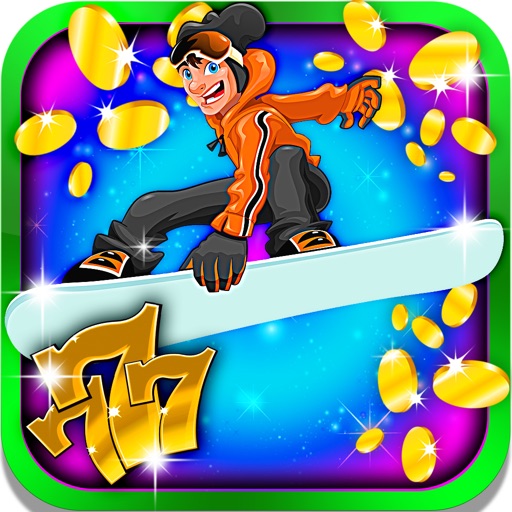 Winter's Adventurous Slots: Match three snowboard components for double bonuses iOS App