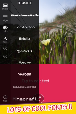 Add Text On Pictures - Edit Typography & Captions to photos for instagram screenshot 3