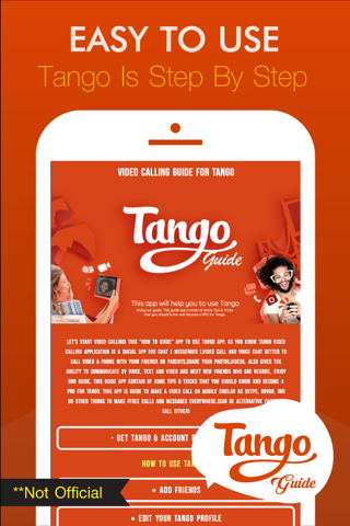 Guide for Video Calling Tango screenshot 3