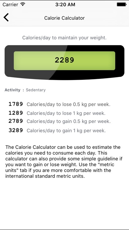 Calculate Calories screenshot-4