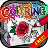 Coloring Book : Painting  Pictures Tattoo Designs  Cartoon  Free Edition