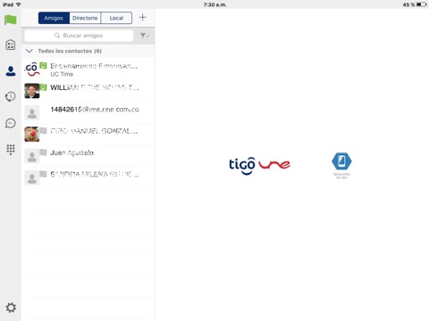 TigoUne Phone para iPad screenshot 4