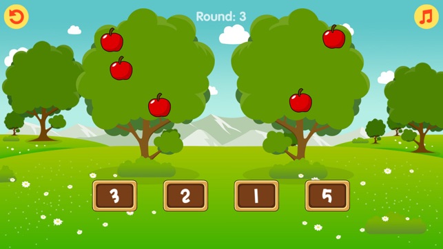小寶寶數蘋果 - 幼稚園數學遊戲