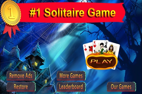 Halloween solitaire -practice, patience & strategy in this best classical pyramid card game screenshot 2