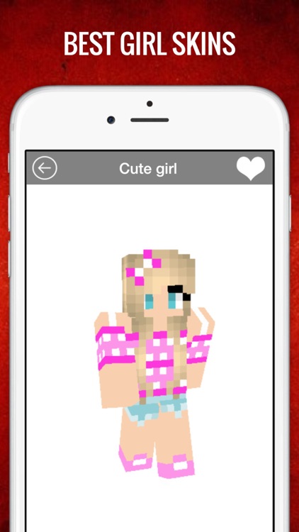 Girly skin for Minecraft PE FREE