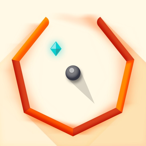 Bouncy Polygon - Don't let the ball escape iOS App