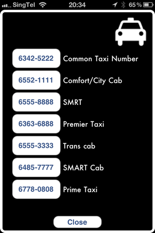 Taxi Singapore Surcharges screenshot 3