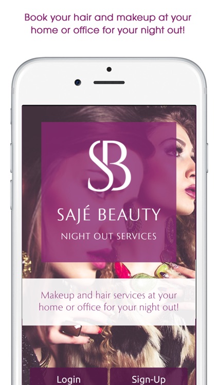 Sajé Night Out-On-demand hair and makeup service.