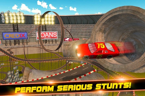 Crazy Car Stunts Racing 3D Full screenshot 2