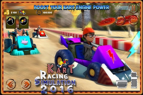 Kart Racing Simulation 3D 2016 screenshot 4