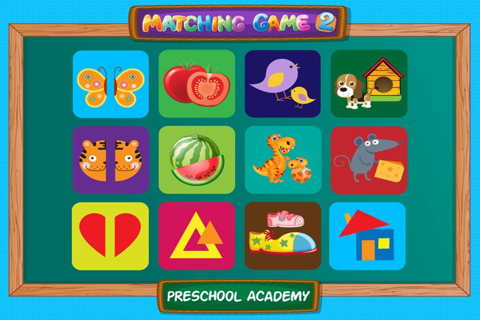 Matching Game 2 : Preschool Academy educational game lesson for young children screenshot 2