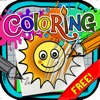 Coloring Book : Painting Pictures Easy Draw With Kids Cartoon  Free Edition