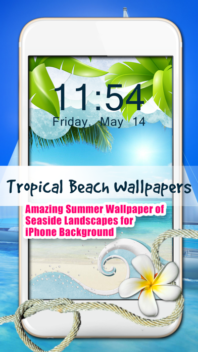 トロピカルビーチの壁紙 素晴らしいです夏バックグラウンド の 海辺の風景iphoneのための Iphoneアプリ Applion
