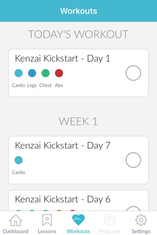 Kenzai - Exercise, Nutrition, Motivation screenshot 3