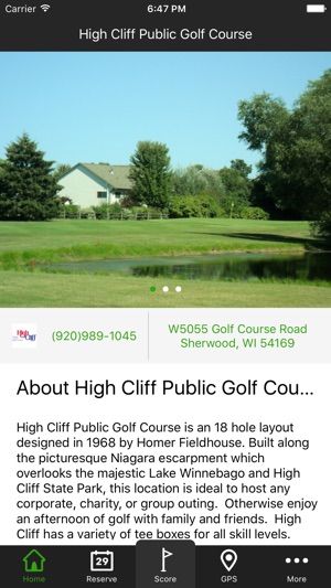 High Cliff Public Golf Course - Scorecards, GPS, Maps, and m(圖1)-速報App