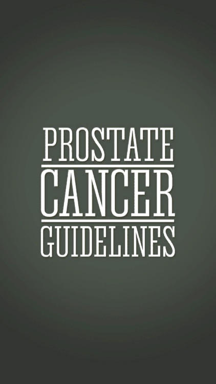Prostate Cancer Guideline