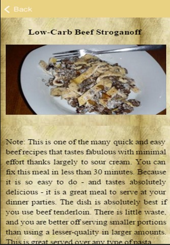 Beef Stroganoff Recipes screenshot 3