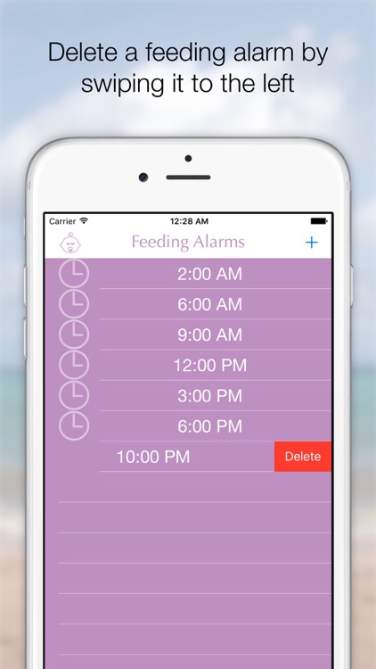 Baby Feeding Alarm - Create your baby's feeding schedule