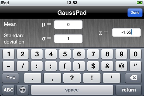 GaussPad screenshot 2