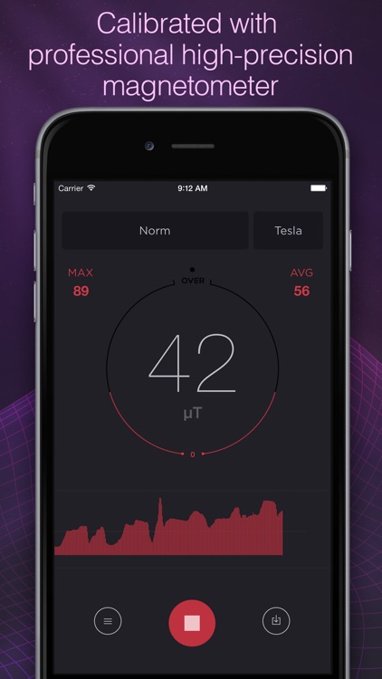 Magnetometer - metal detector and magnetic field meter in tesla and gauss