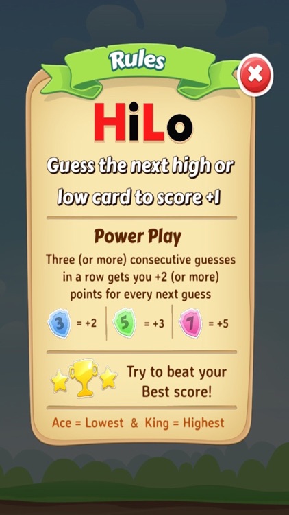 Hi-Lo Cards screenshot-4