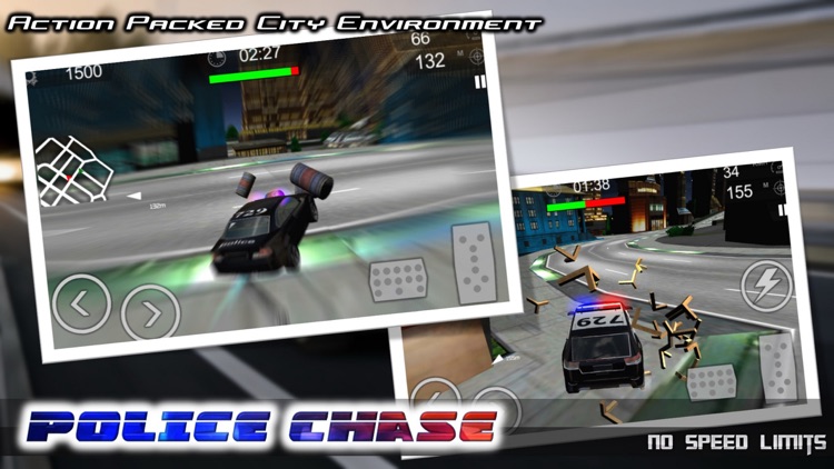 Police Chase 2016 : No Speed Limits 3D Chase Car Game