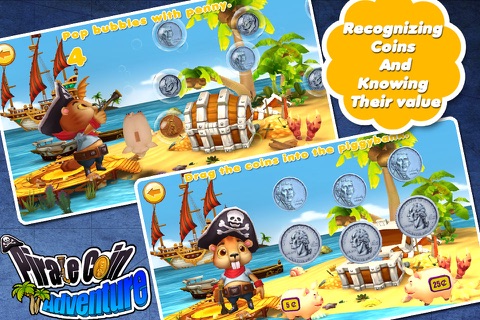 Preschool match(coin) Pirate coin adventure screenshot 4