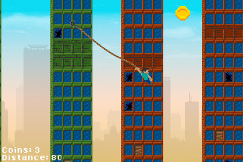 Ace Hero Voxel Flick N Fly - Lucky Block Zipline Swing Edition screenshot 4