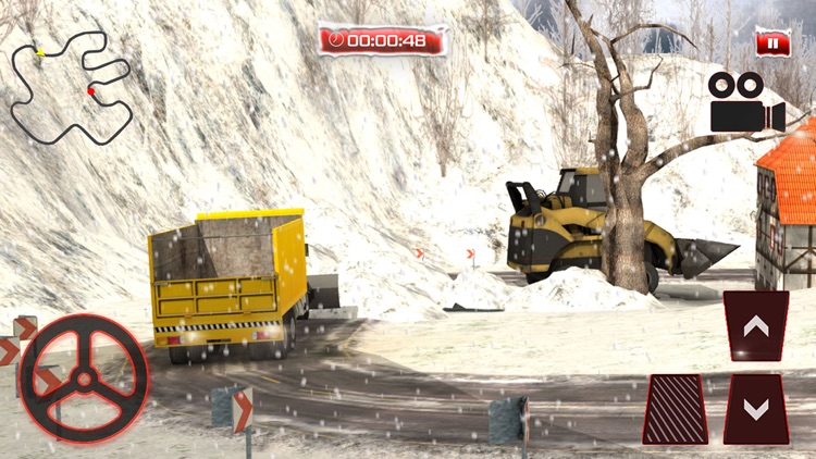 Snow Plow Rescue Truck Driving 3D Simulator screenshot-4
