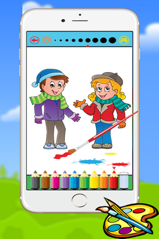 Family Coloring Book for kids and Preschool Toddler Drawing screenshot 3