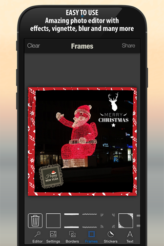 Xmas Photo Card Maker : Merry Christmas & Happy New Year Stickers, Borders, Pic Frames screenshot 4