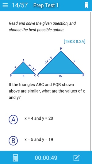 STAAR Math Grade 8(圖5)-速報App