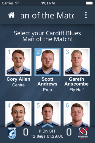 Cardiff Blues Match Day App screenshot 4