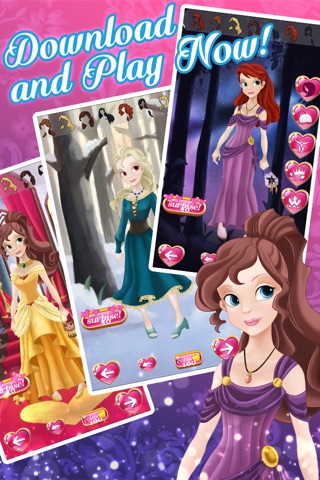Princess Kids Girls Dress Up Games For Teens Free screenshot 4