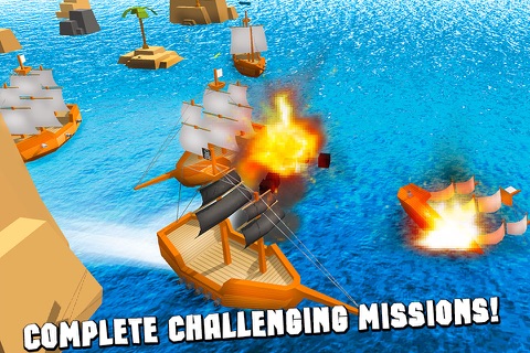 Pixel Pirate Ship Simulator 3D screenshot 4