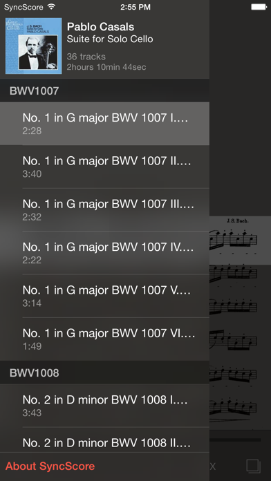 How to cancel & delete Bach Cello Suites - SyncScore from iphone & ipad 3
