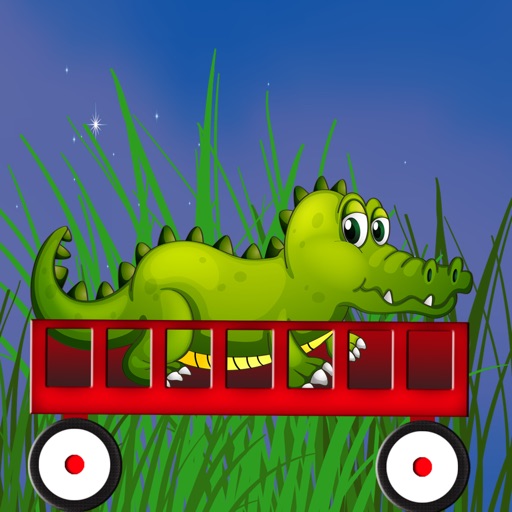 Alligator Wagon Racing Icon