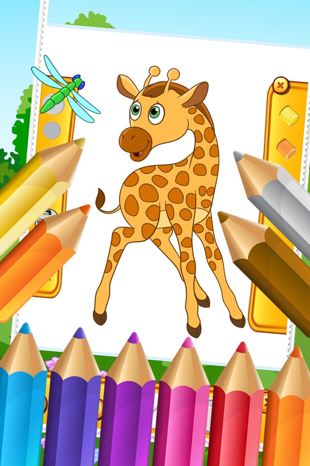 My Zoo Animal Friends Draw Coloring Book World for Kids screenshot 4