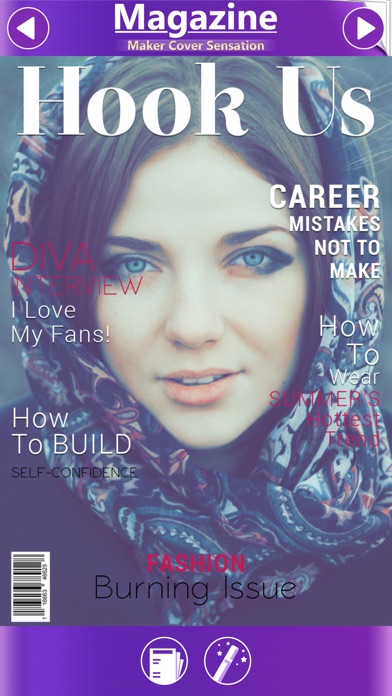 MAGAZINE MAKER COVER SENSATION: PUT PHOTO.S IN TEXT FRAME.S &AMP; CREATE MAG FRONT PAGE 1.0 IOS