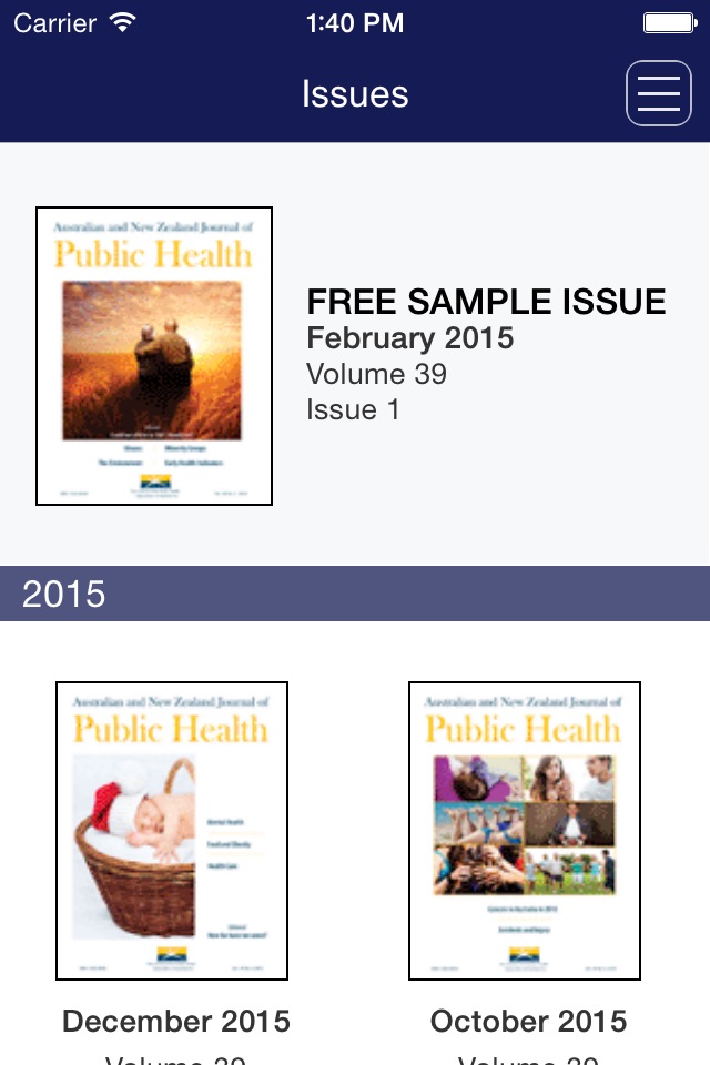 Australian and New Zealand Journal of Public Health screenshot 3