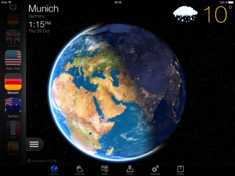 Скриншот из Weather Now Forecast for iPad