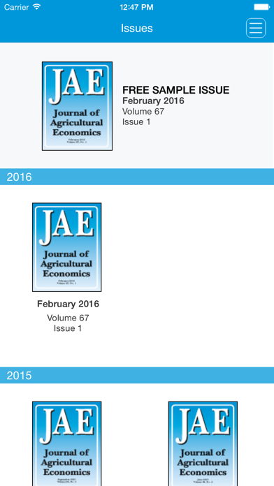 How to cancel & delete Journal of Agricultural Economics from iphone & ipad 1