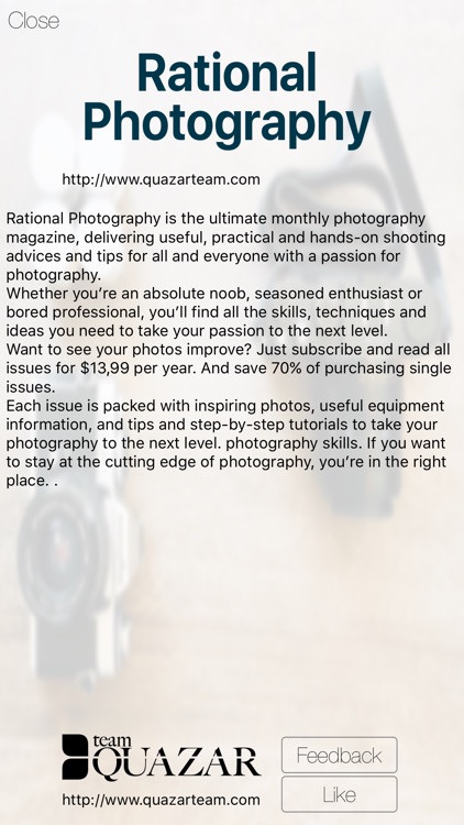 Rational Photography - the magazine about photography, lenses, cameras and post-processing in Lightroom/Photoshop screenshot-4
